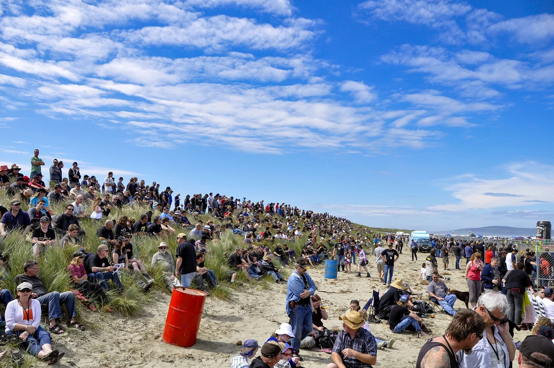 Dave at the beach races