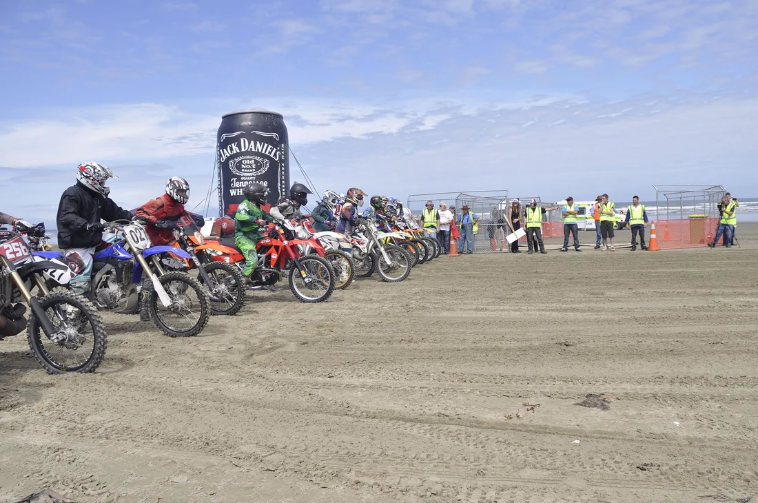 Dave at the beach races
