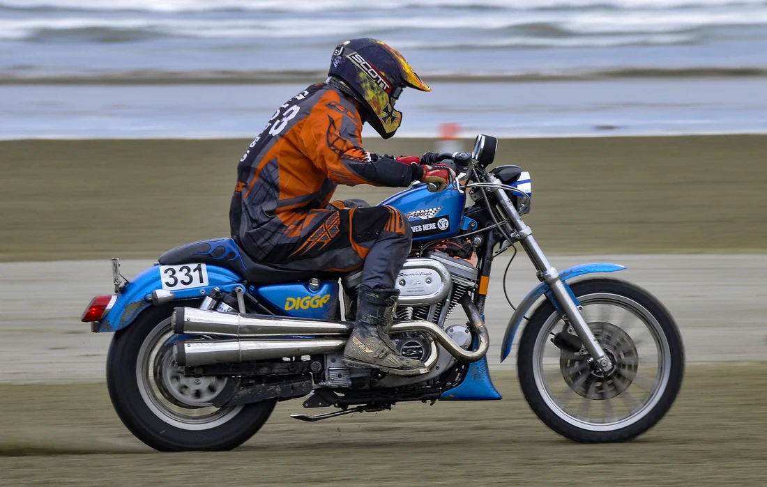 Chris Watson at the beach races