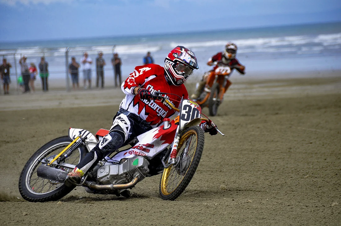 Dave at the beach races
