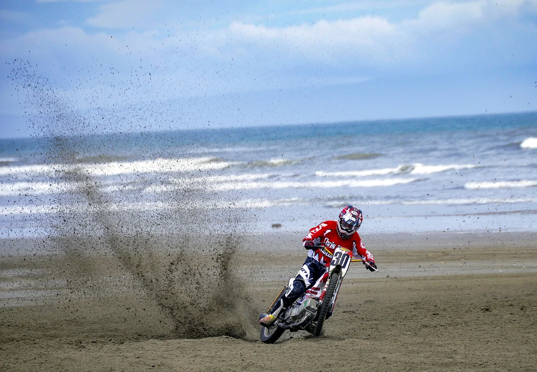 Chris Watson at the beach races