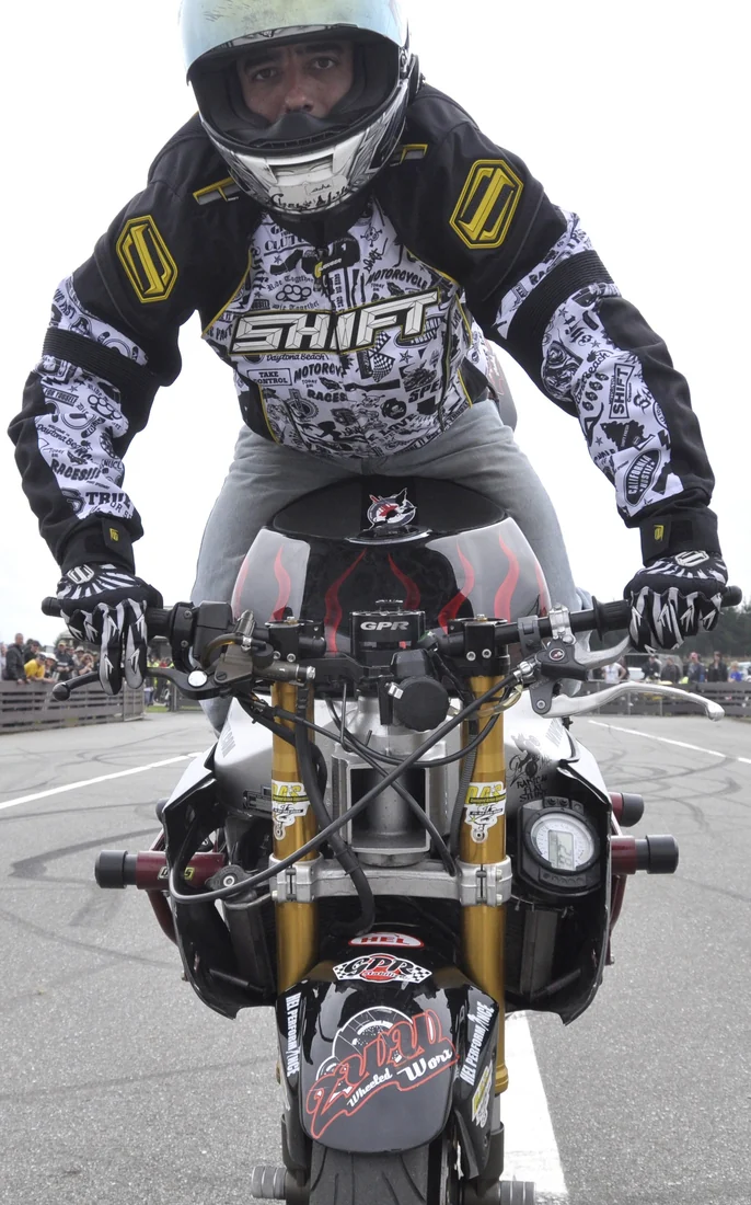Stunt riding at Teretonga