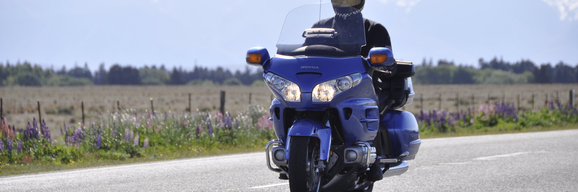 Honda Gold Wing on the South Island roads