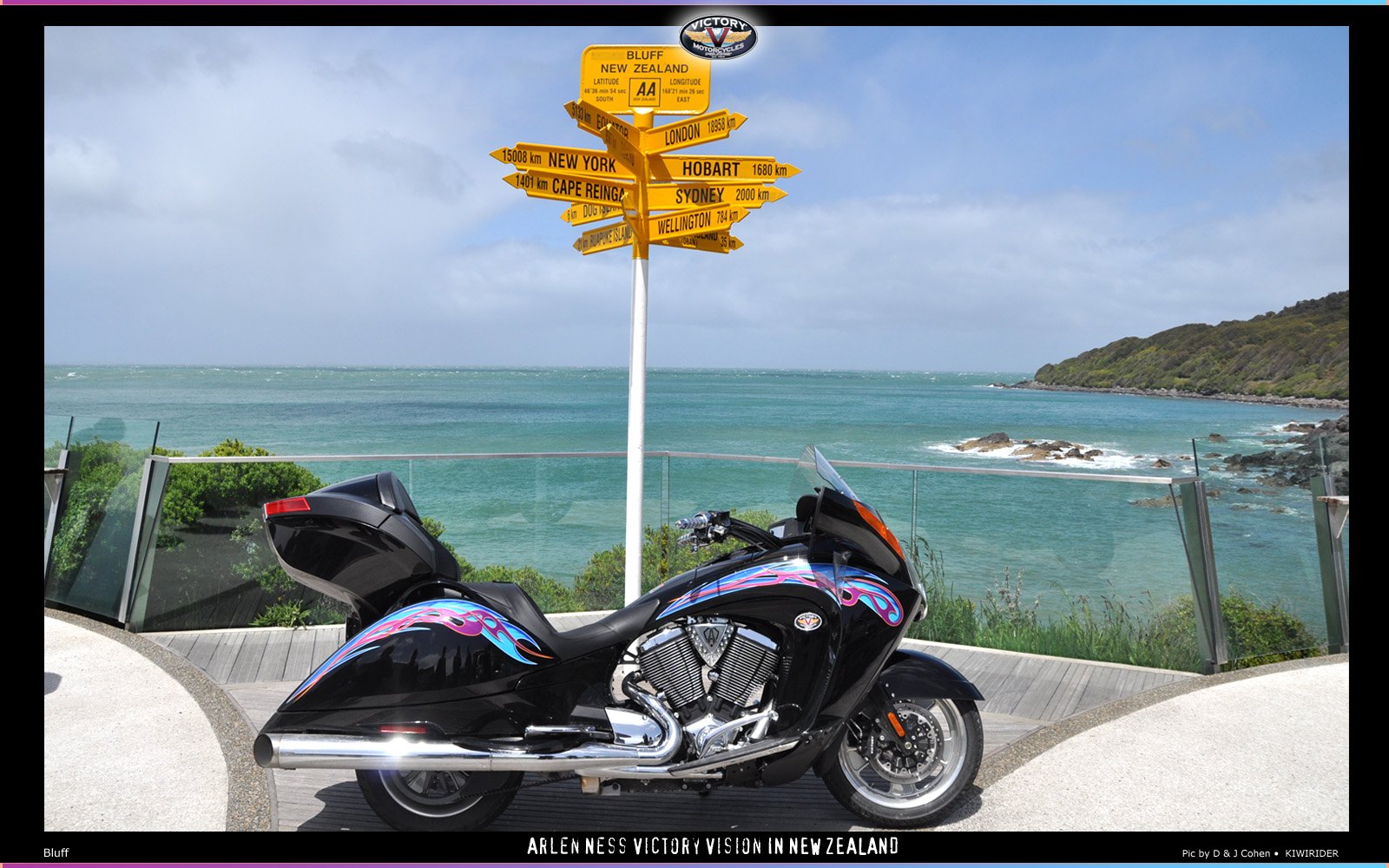 Victory Vision at Bluff signpost